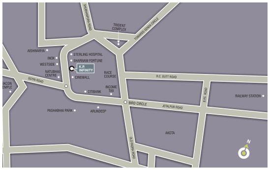 KP Infinity, Vadodara - shops, showrooms and offices
