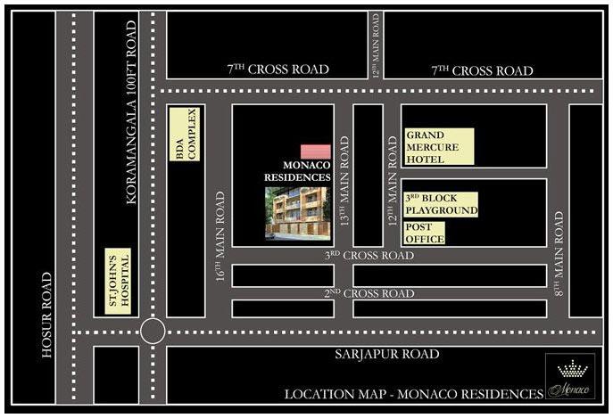 MONACO RESIDENCES, Bangalore - 3 BHK Flats