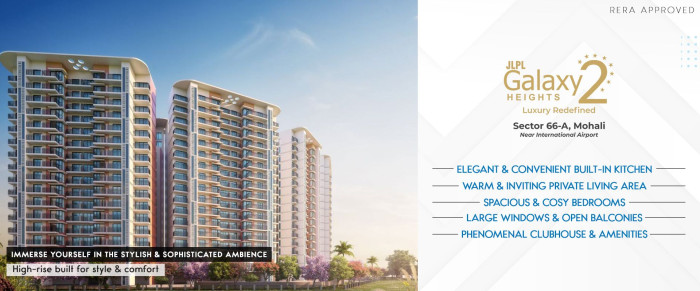 Galaxy Heights 2, Chandigarh - Meticulously Designed 2/3 BHK Apartments