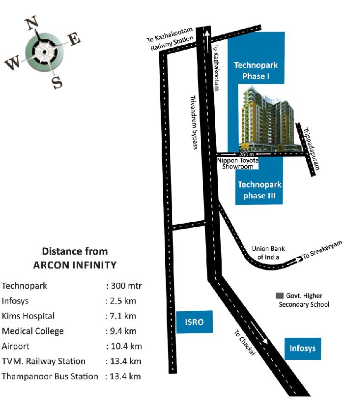 Arcon Infinity, Thiruvananthapuram - 2 & 3 BHK Apartments