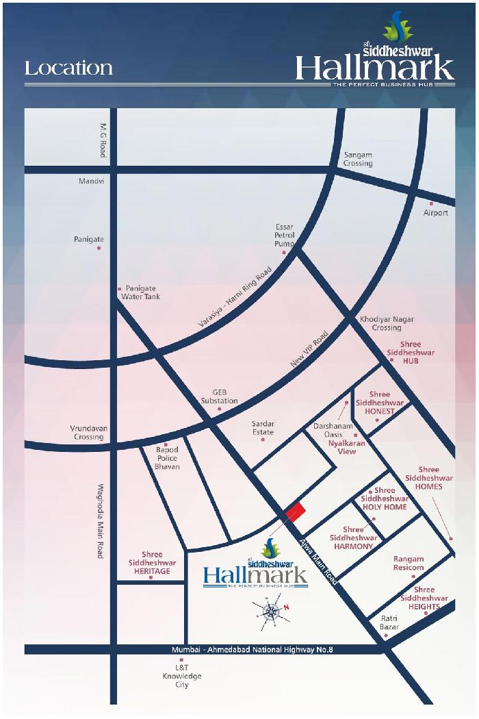 Siddheshwar Hallmark, Vadodara - Commercial Hub for sale