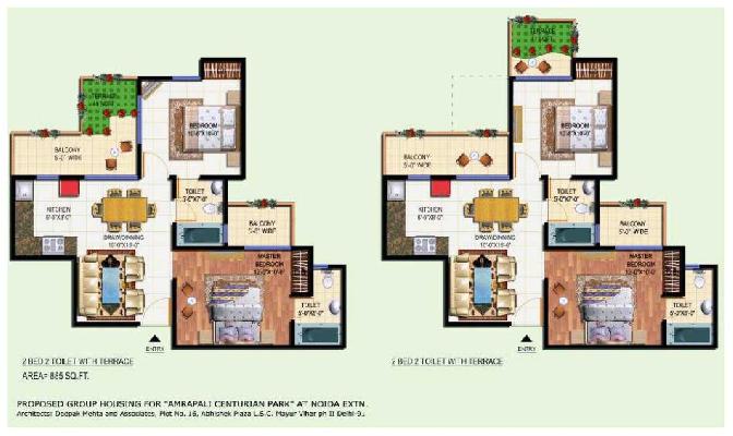 Terrace Homes, Noida - 2, 3 & 4 BHK Residential Apartments