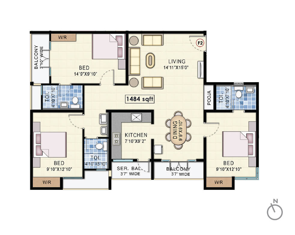 Navins Starwood Towers 2.0 in Vengaivasal, Chennai by Navin