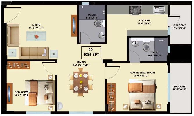 Aspen Woods, Bangalore - 2/3 Bedroom Flats