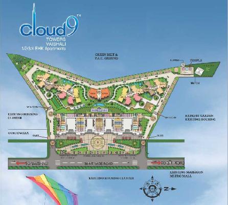 Rishabh Cloud 9, Ghaziabad - Residential Flats & Apartments