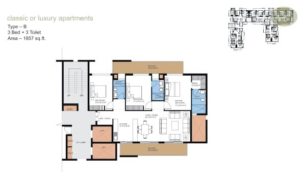 Puri Pranayam, Faridabad - 3/4/ BHK Superior Abodes