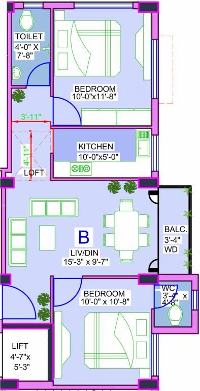 Yahvi, Kolkata - 2,3 BHK Apartment