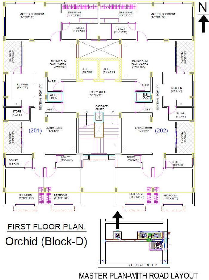 Orchid, Raipur - 2/3 BHK Apartments