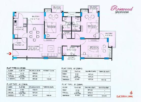 Platinum Rosewood Apartments, Jaipur - Platinum Rosewood Apartments