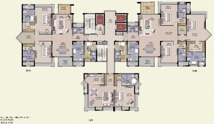 Jaypee Crescent Court, Greater Noida - 1 BHK / 2 BHK / 3 BHK Appartment