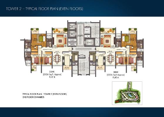 Water Edge, Bangalore - 3 & 4 Bedroom Apartments
