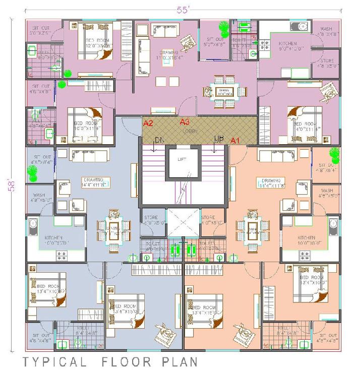Navjeevan Kalash, Akola - 2 BHK Luxury Apartments