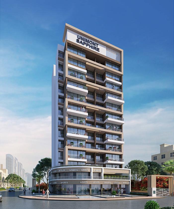 Unimont Sapphire, Navi Mumbai - 2 BHK Apartment
