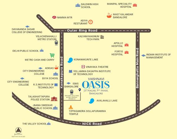 Vaishnavi Oasis, Bangalore - 2/3 BHK Apartment