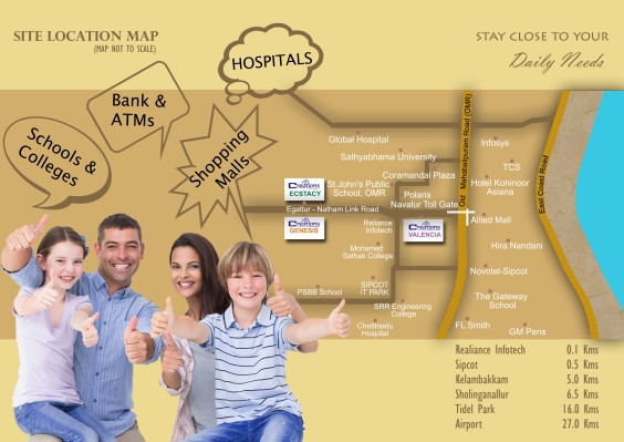 Creations Ecstasy, Chennai - 2 BHK Apartment