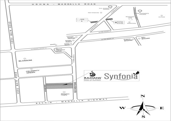 Rajhans Synfonia, Surat - 2/3 BHK Apartment