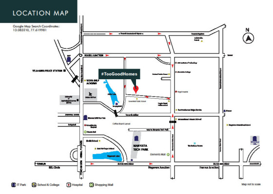 Provident Toogoodhomes, Bangalore - 2 BHK Apartment