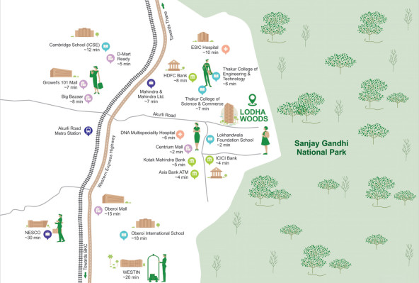 Lodha Woods, Mumbai - Spacious 2 & 3 Bed Residences