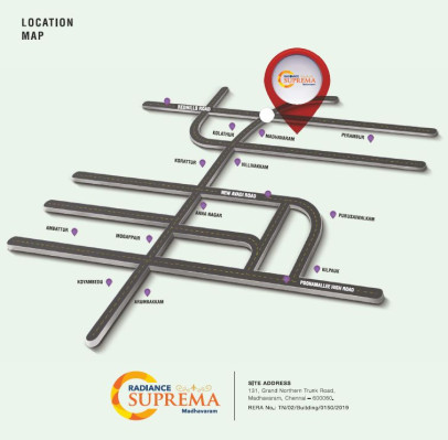 Radiance Suprema, Chennai - 2/3 BHK Apartment