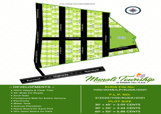 Manali Township, Kurnool - Residential Plots