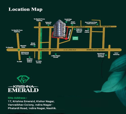 Krishna Emerald, Nashik - 2 BHK Apartment
