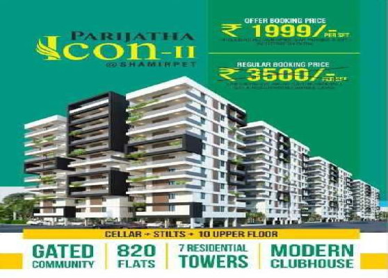 Parijatha Icon 2, Hyderabad - 2/3 BHK Superior Abodes
