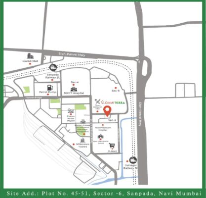 Gami Terra, Navi Mumbai - 2 BHK Apartments Flats