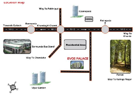 Evos Palace, Bhubaneswar - 2/3 BHK Apartment