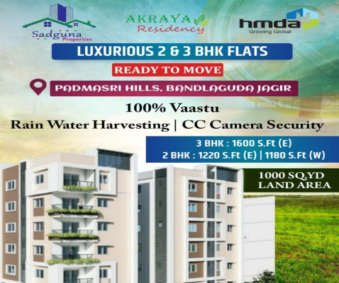 Akraya Residency, Hyderabad - 2/3 BHK Apartments Flats