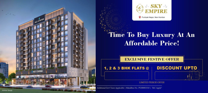Sky Empire, Navi Mumbai - 1/2/3 BHK Apartments