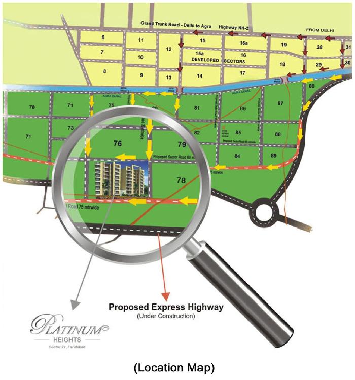 KLJ Platinum Heights, Faridabad - Resdential Flats & Apartments