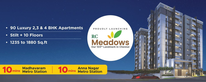 RC Meadows, Chennai - 2/3/4 BHK Blissful Homes