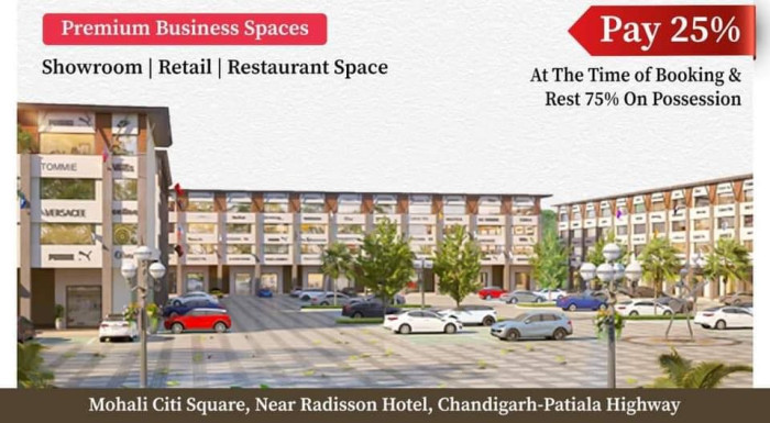 Mohali Citi Square, Zirakpur - Premium Showrooms Space