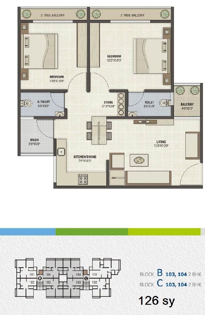 Pramukh Harmony, Gandhinagar - 2/3 BHK Apartment