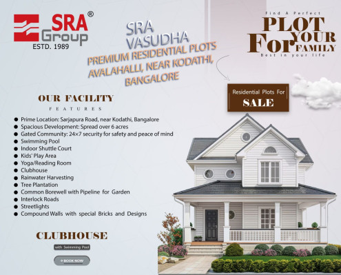 SRA Vasudha, Bangalore - Residential Plots