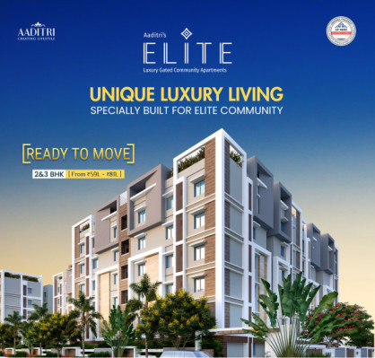 Aaditri Elite, Guntur - 2/3 BHK Apartment