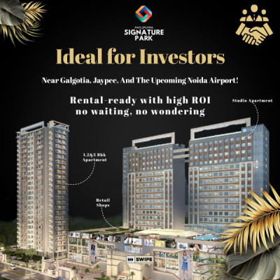Patliputra Signature Park, Greater Noida - Studio Apartments . 2 BHK Homes