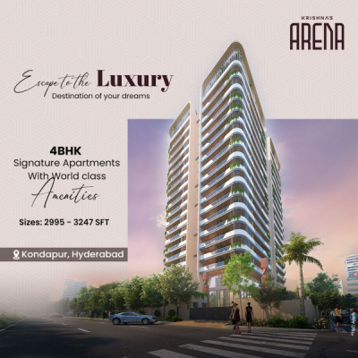Krishnas Arena, Hyderabad - Meticulously Designed 4BHK Units