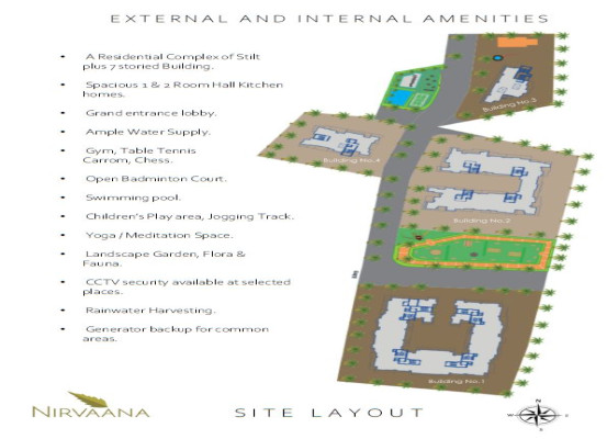 Nirvaana Residency, Raigad - 1/2 BHK Apartment