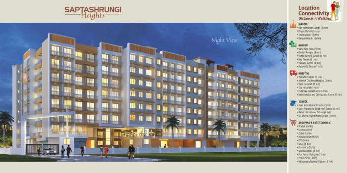 Saptashrungi Heights, Mumbai - Spacious 1 & 2 BHK Apartments