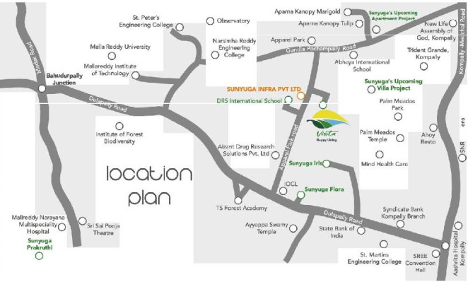 Sunyuga Vista, Hyderabad - 2/3 BHK Apartment