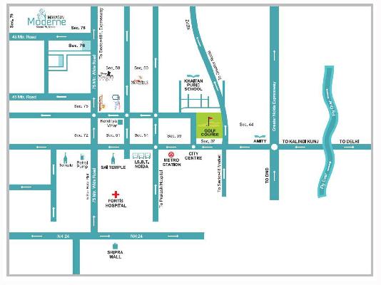Mahagun Moderne, Noida - 2, 3, 4, 5, 6 BHK Apartments