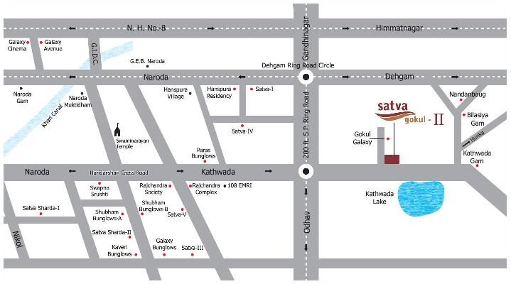 Satva Gokul II, Ahmedabad - 2 BHK Flats