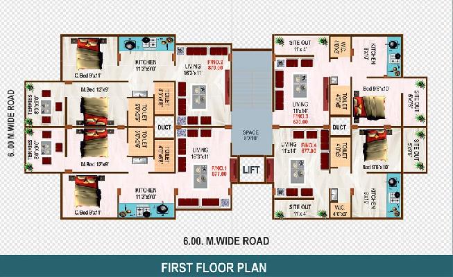 Gananayak Residency, Nashik - 1 & 2 BHK Luxurious Flat