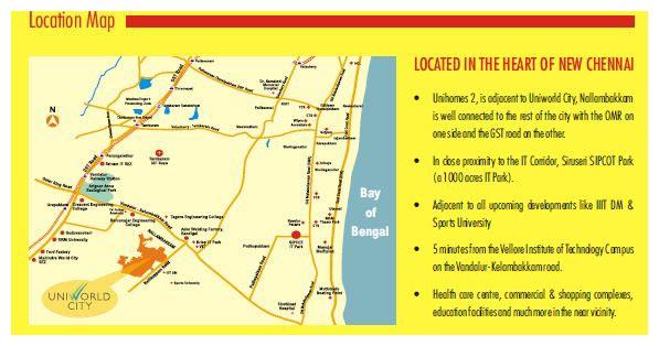 Unihomes 2, Chennai - 2/3 BHK Appartment