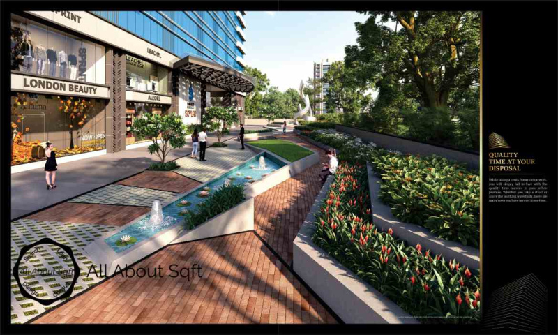  1409 Sq.ft. Office Space for Sale in Vesu, Surat