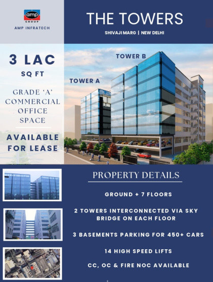  Office Space 300000 Sq.ft. for Rent in Moti Nagar, Delhi