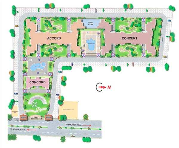 2 BHK Residential Apartment 1305 Sq.ft. for Sale in Sarjapur Road, Bangalore