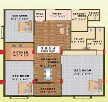 3 BHK Apartment 1600 Sq.ft. for Sale in Nakhara, Bhubaneswar