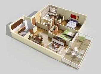 2 BHK House 135 Sq. Yards for Rent in